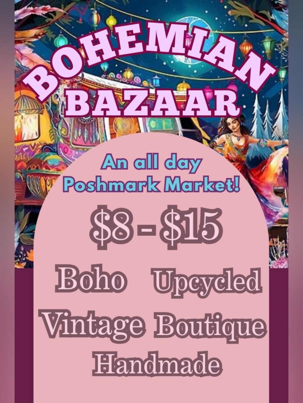 ☮️🍄🌸 Bohemian Bazaar Market - Next one June 7th!